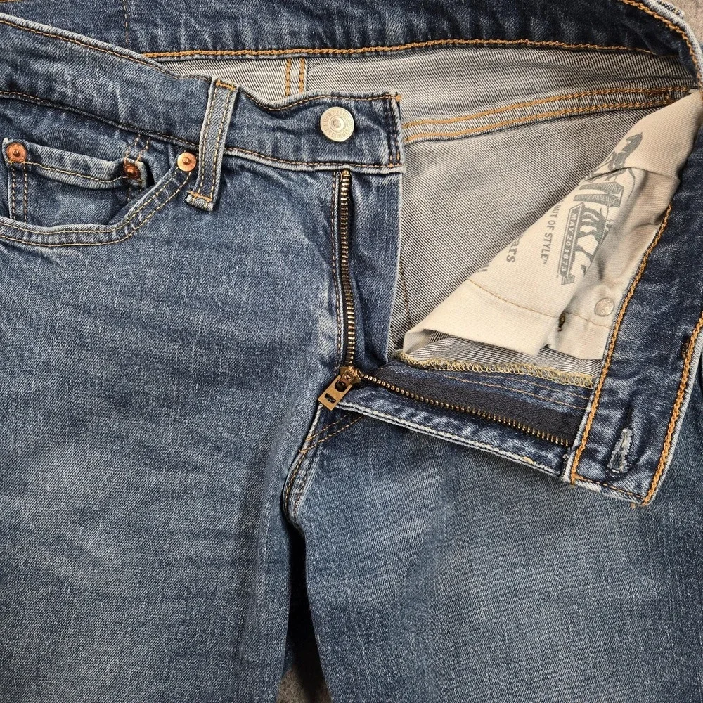 Levi's 511 Jeans Mens 28x29 (tag 30x30) Blue Slim Taper Stretch‎ Medium Wash